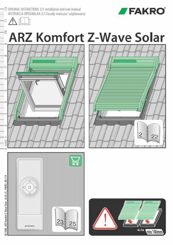 Installation instructions: ARZ Komfort Z-Wave Solar (MULTI)