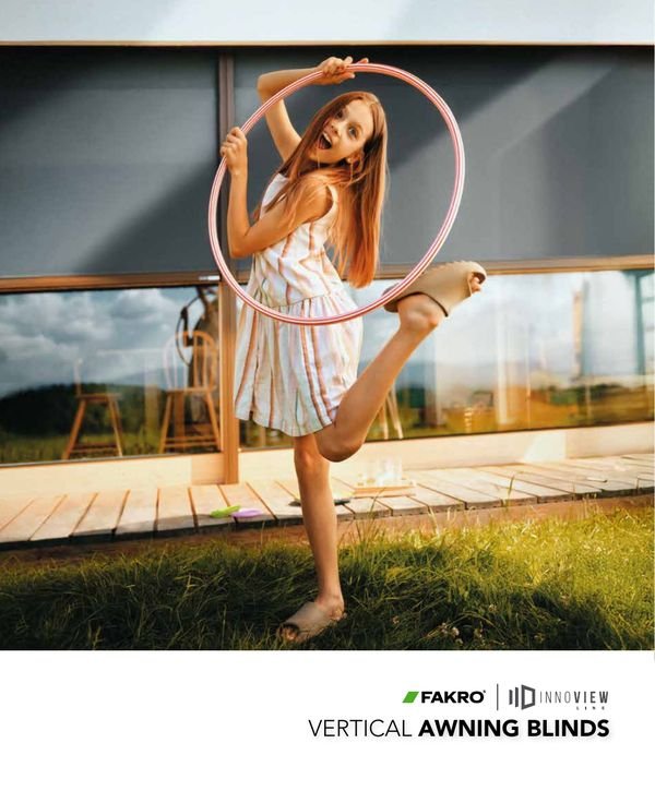 FAKRO external awning blinds for vertical windows catalogue (EN)