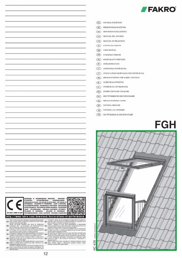 User manual: FGH-V Galeria (MULTI)