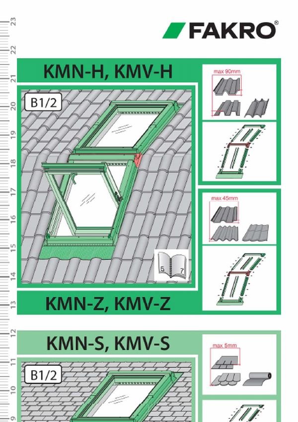 Installation instructions: KMN-H, KMV-Z, KMN-Z, KMN-S, KMV-S (MULTI)