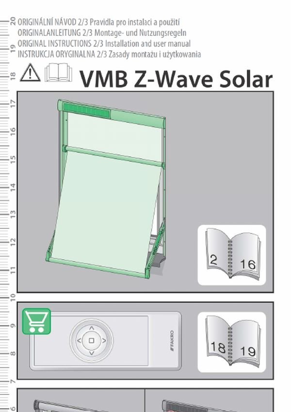 Installation instructions: VMB Z-Wave Solar (MULTI)