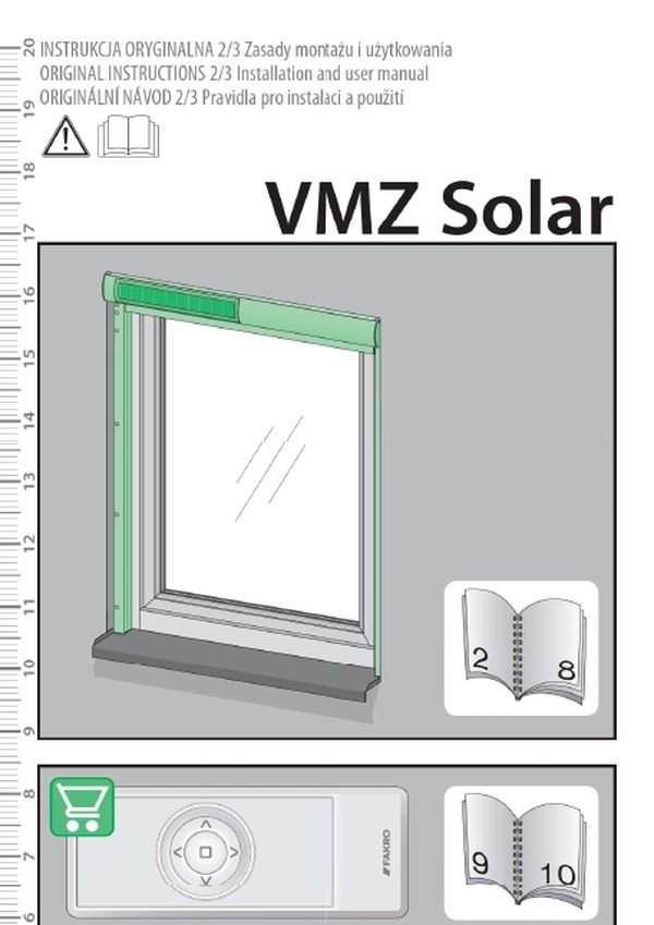 Installation instructions: VMZ Z-Wave Solar (combined guide rails) (MULTI)